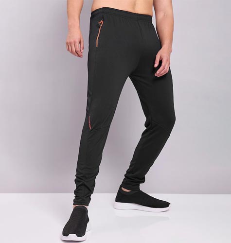 Regular-Fit Antimicrobial Sports Track Pants